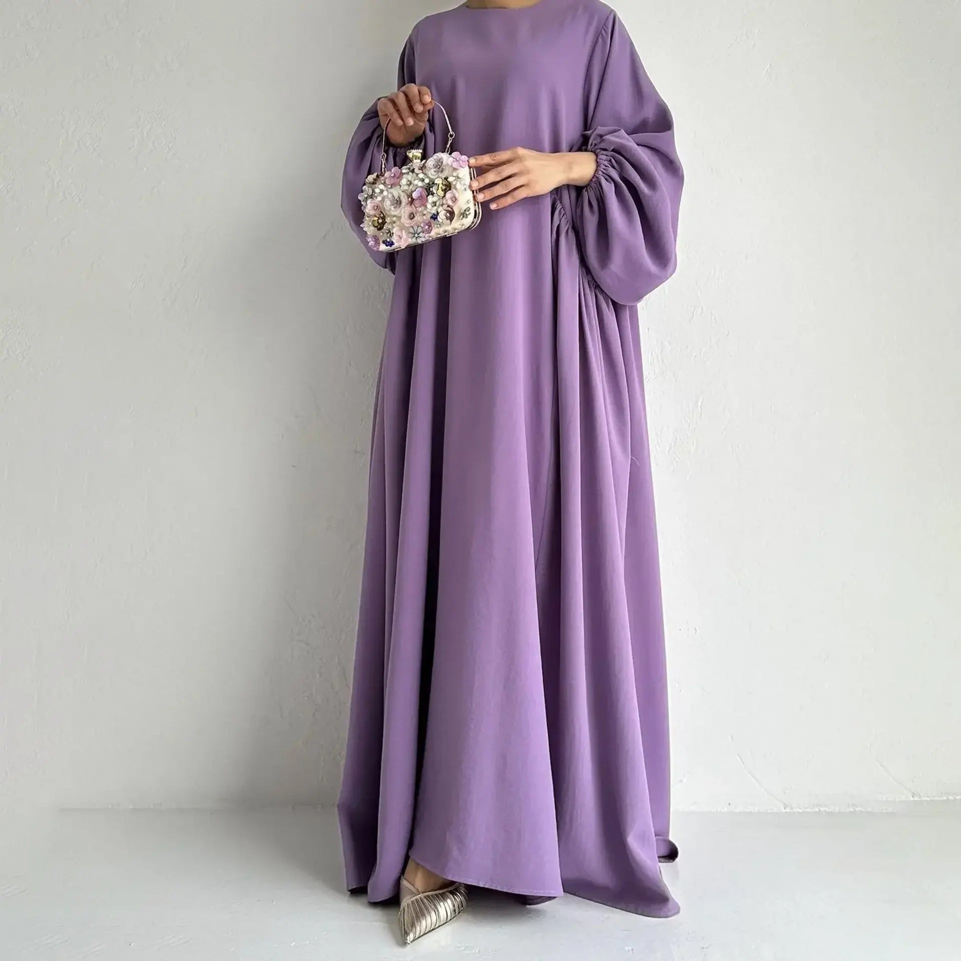 Abaya Petite Taille Violet chez Abaya ma boutique