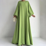 Abaya Verte - Vignette | abaya-femmes.com