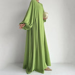 Abaya Verte - Vignette | abaya-femmes.com