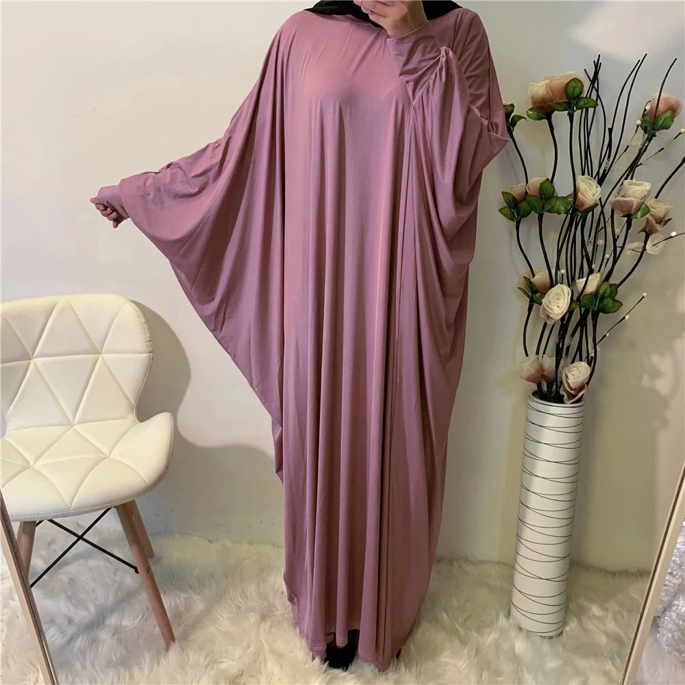Abaya Chauve Souris Violét Taille unique chez Abaya ma boutique