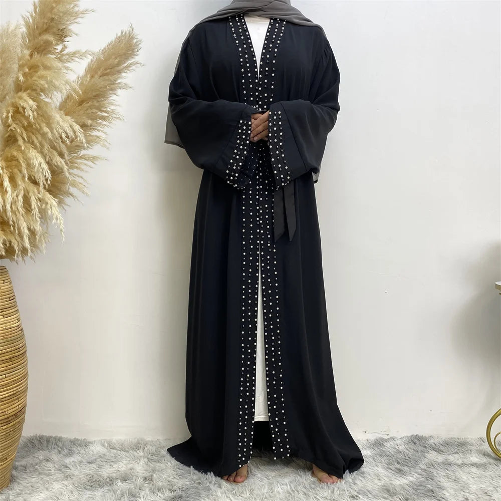 Abaya Pearl Noir chez Abaya ma boutique
