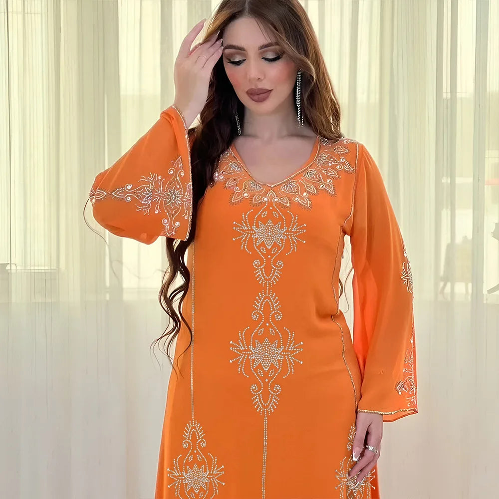 Orange Abaya Orange chez Abaya ma boutique