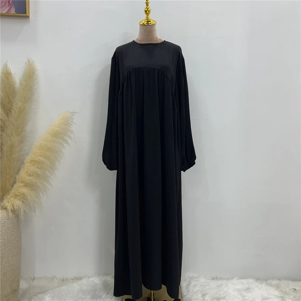 Abaya Manche Elastique Noir chez Abaya ma boutique