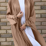 Abaya Kaki - Vignette | abaya-femmes.com