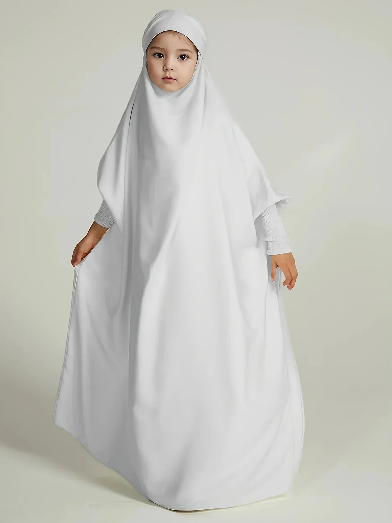 Abaya Fille 12 ans Blanc chez Abaya ma boutique