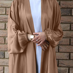 Abaya Kaki - Vignette | abaya-femmes.com
