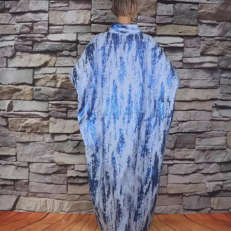 Abaya Africaine avec Foulard chez Abaya ma boutique