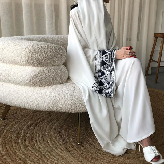 Abaya Kimono Blanche chez Abaya ma boutique