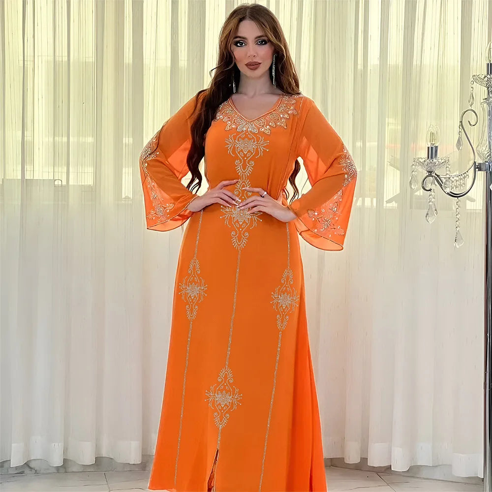 Orange Abaya chez Abaya ma boutique