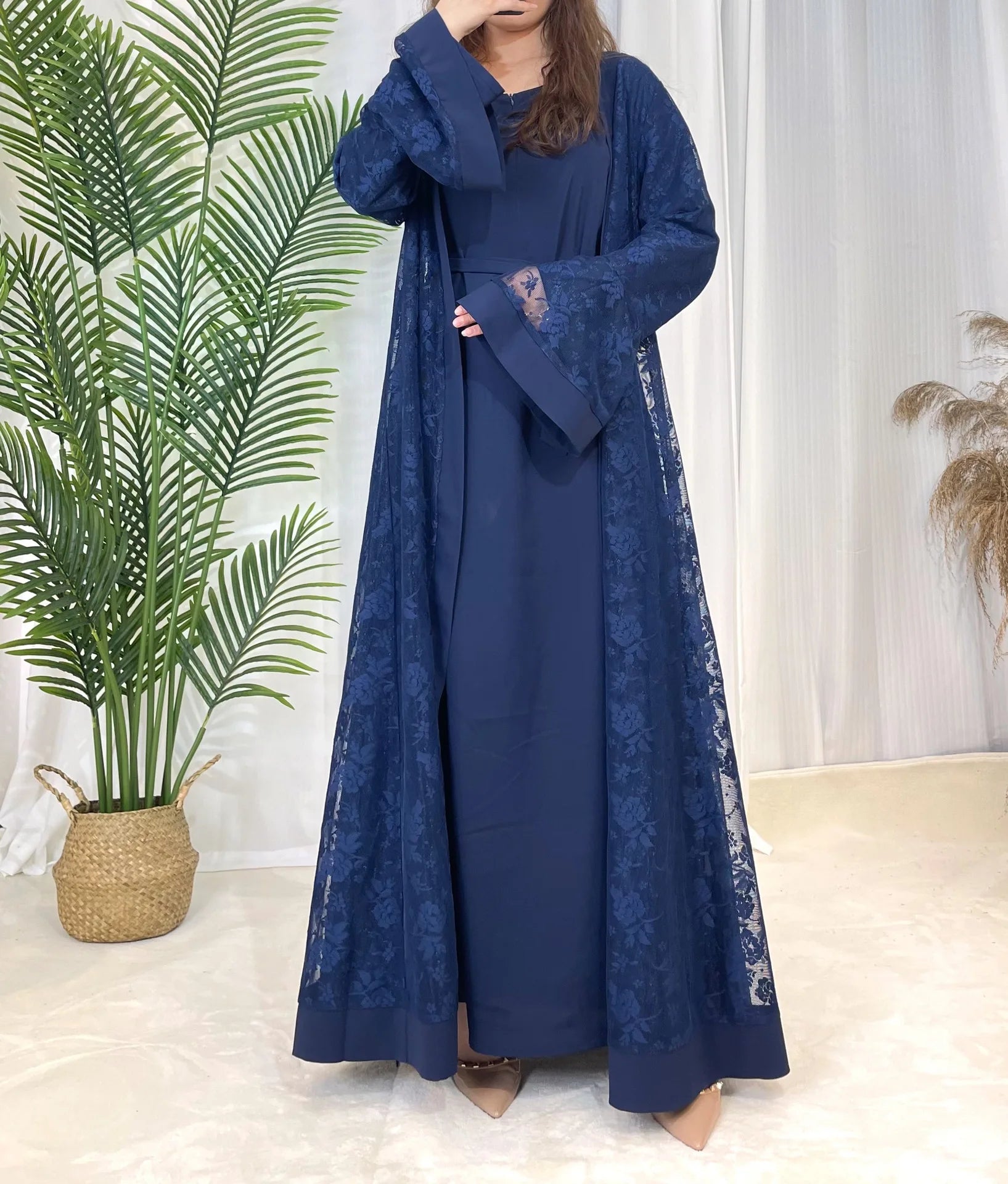Abaya Fashion Bleu chez Abaya ma boutique