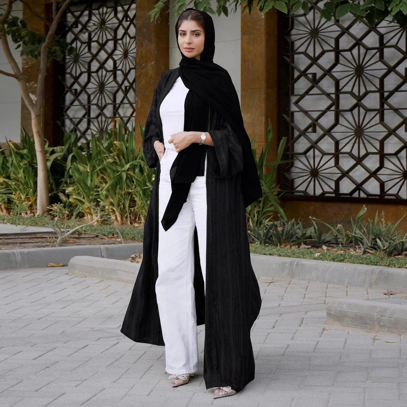 Abaya Gilet Noir chez Abaya ma boutique