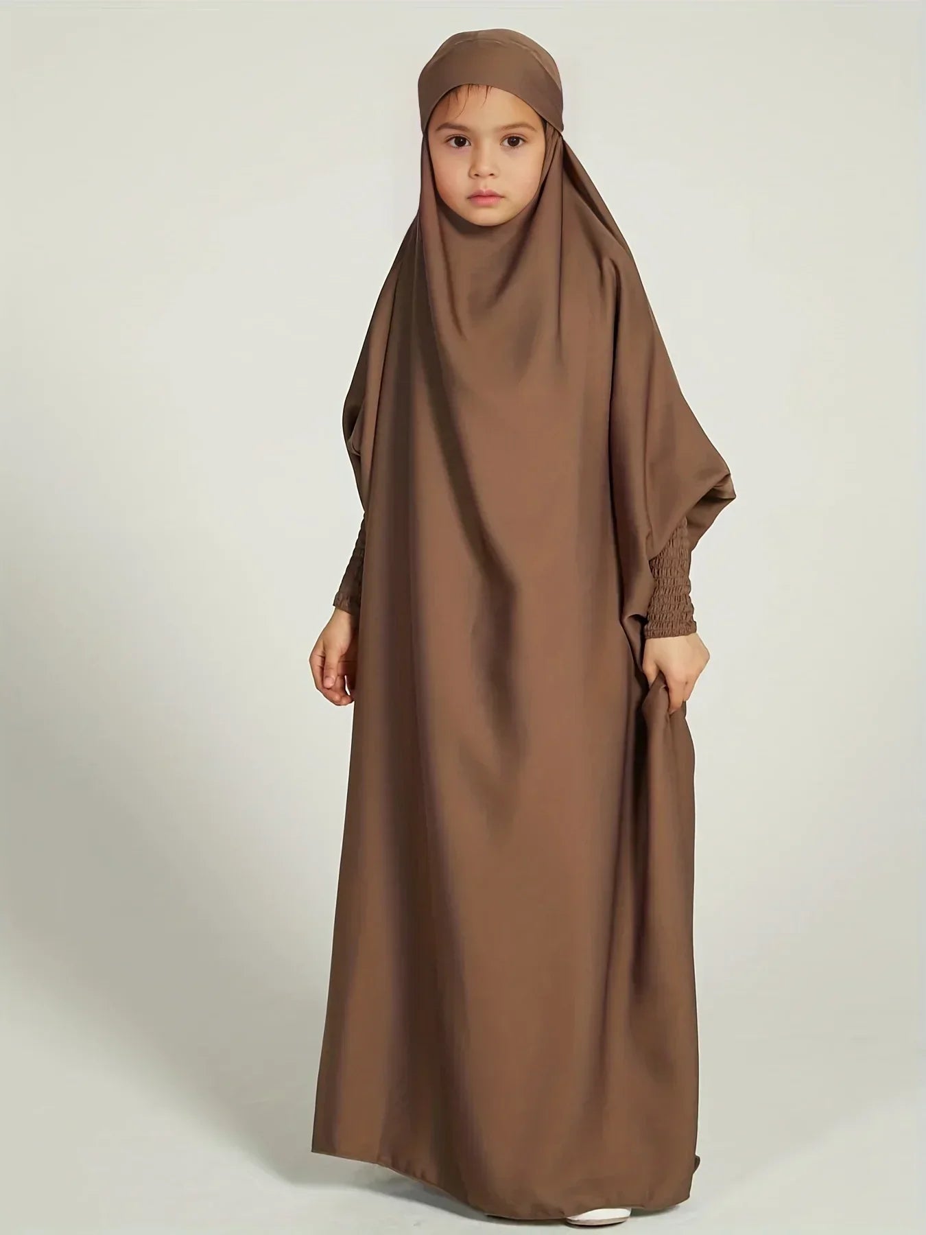 Abaya Fille 12 ans Marron chez Abaya ma boutique