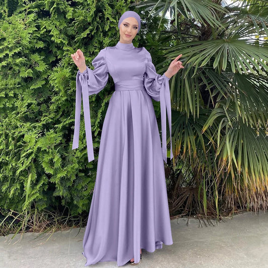 Hijab Abaya Femme Violet chez Abaya ma boutique