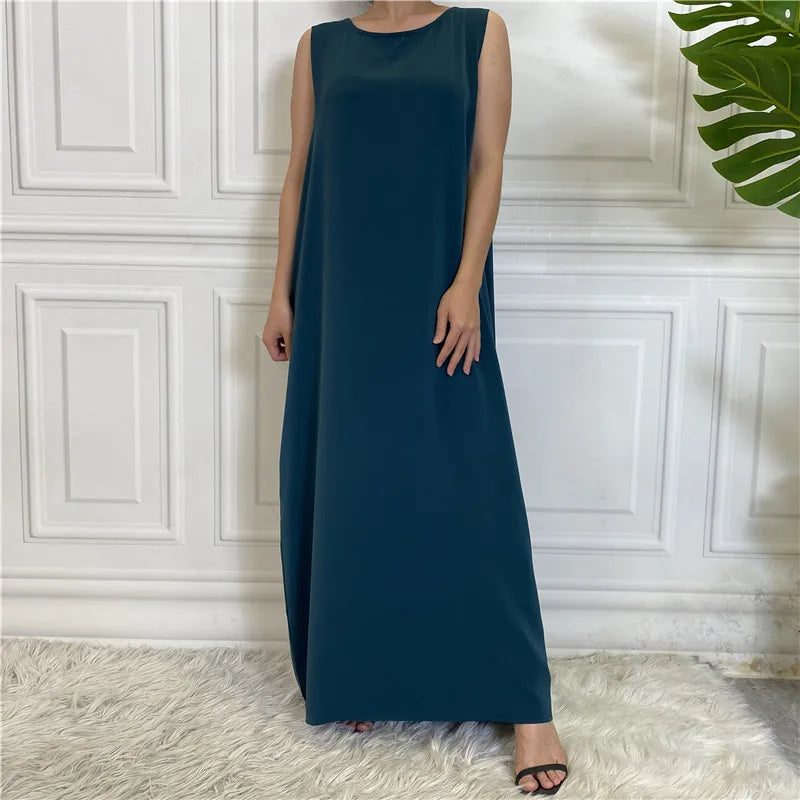 Abaya Sans Manche Vert Foncé chez Abaya ma boutique